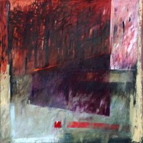 Aleksandra Zuba-Benn, Spacer, 2008, olej na płótnie, 120x120 cm